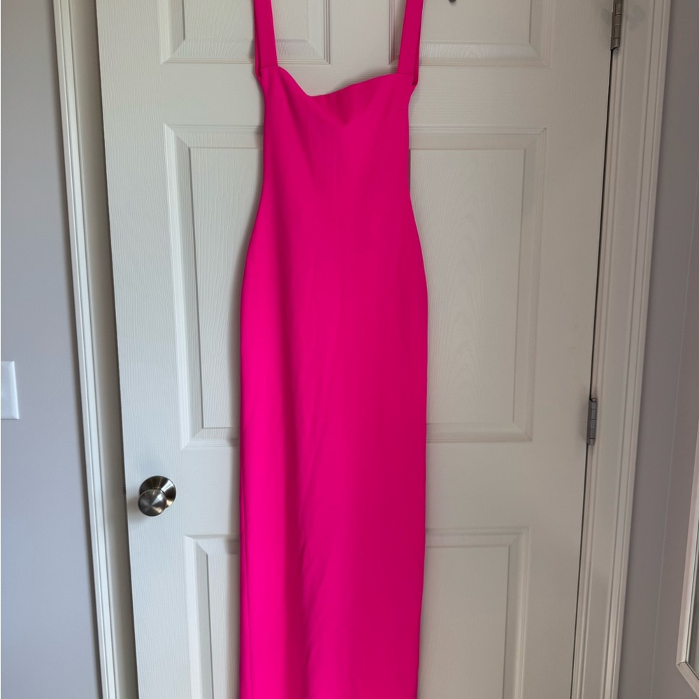 Solace London Vibrant Pink Maxi Dress